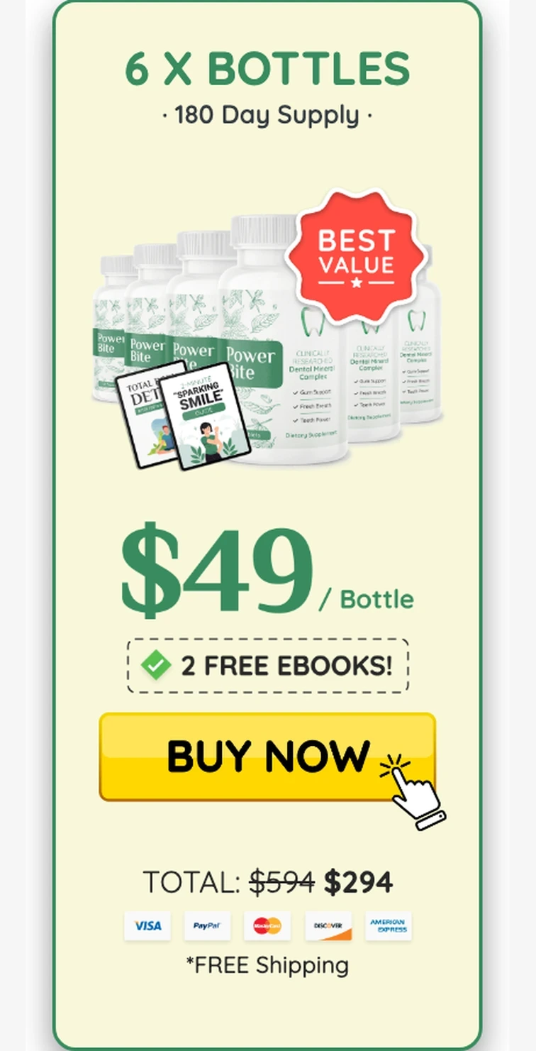 PowerBite 6 bottles